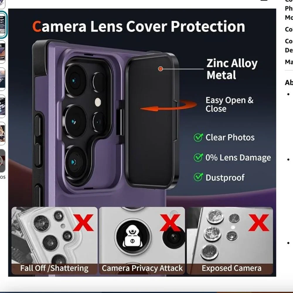 Magnetic for Samsung Galaxy S24 DEEP PURPLE NEW IN BOX